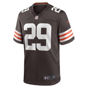 Men's Cleveland Browns Herb Miller Nike Brown Game Player Jersey