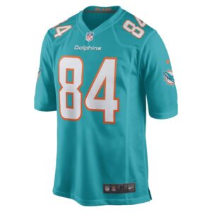 Men's Miami Dolphins Hunter Long Nike Aqua Game Jersey