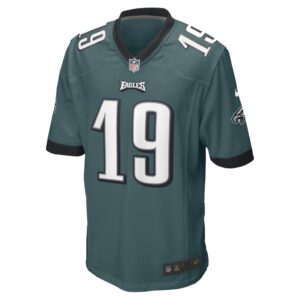 Men's Philadelphia Eagles Ian Book Nike Midnight Green Game Player Jersey