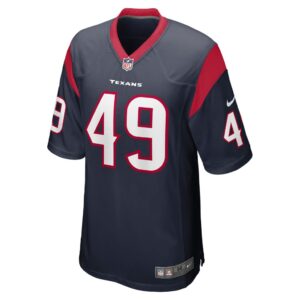 Men's Houston Texans Ian Swenson Nike Navy Team Game Jersey