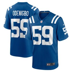 Men's Indianapolis Colts Ifeadi Odenigbo Nike Royal Game Player Jersey