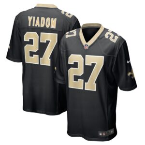 Isaac Yiadom New Orleans Saints Nike Team Game Jersey - Black