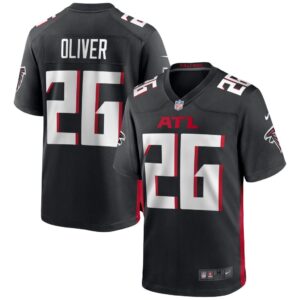 Men's Atlanta Falcons Isaiah Oliver Nike Black Game Jersey