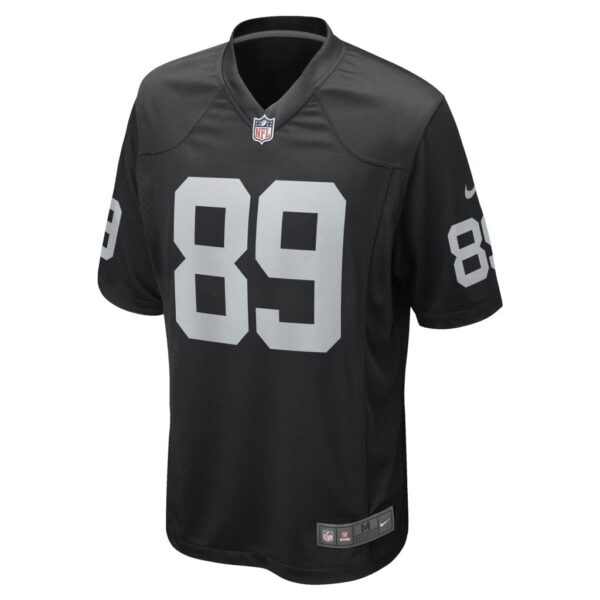 Men's Las Vegas Raiders Isaiah Zuber Nike Black Game Player Jersey