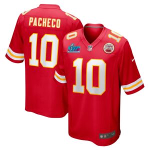 Men's Kansas City Chiefs Isiah Pacheco Nike Red Super Bowl LVII Patch Game Jersey