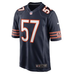 Men's Chicago Bears Jack Sanborn Nike Navy Game Player Jersey