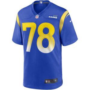 Men's Los Angeles Rams Jackie Slater Nike Royal Game Retired Player Jersey