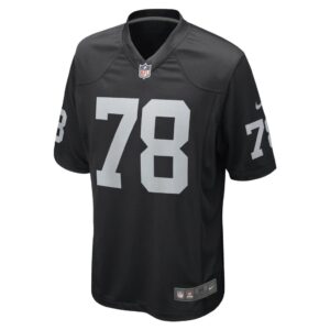 Men's Las Vegas Raiders Jackson Barton Nike Black Game Player Jersey