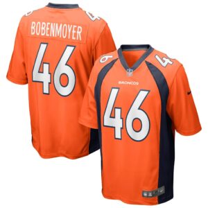 Men's Denver Broncos Jacob Bobenmoyer Nike Orange Game Jersey