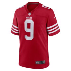 Men's San Francisco 49ers Jacob Eason Nike Scarlet Home Game Player Jersey