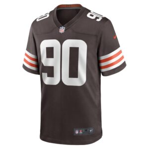 Men's Cleveland Browns Jadeveon Clowney Nike Brown Game Player Jersey