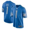 Men's Detroit Lions Jahmyr Gibbs Nike Blue 2023 NFL Draft First Round Pick Game Jersey