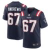 Jake Andrews New England Patriots Nike Team Game Jersey - Navy