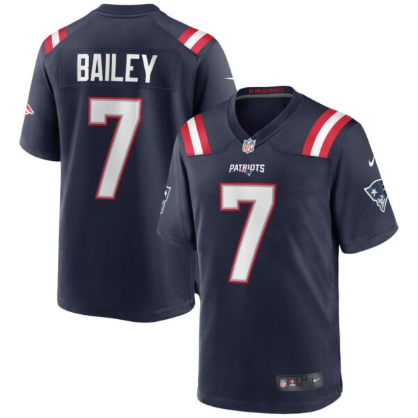 Men's New England Patriots Jake Bailey Nike Navy Game Jersey