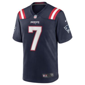 Men's New England Patriots Jake Bailey Nike Navy Game Jersey