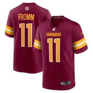 Men's Washington Commanders Jake Fromm Nike Burgundy Team Game Jersey