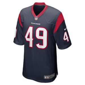 Men's Houston Texans Jake Hansen Nike Navy Game Player Jersey