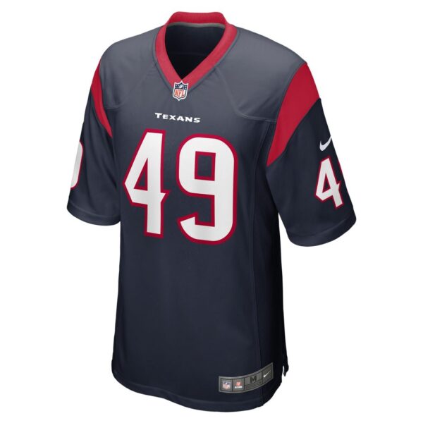 Men's Houston Texans Jake Hansen Nike Navy Game Player Jersey