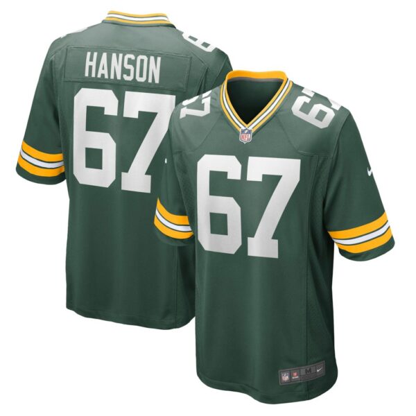 Men's Green Bay Packers Jake Hanson Nike Green Game Jersey