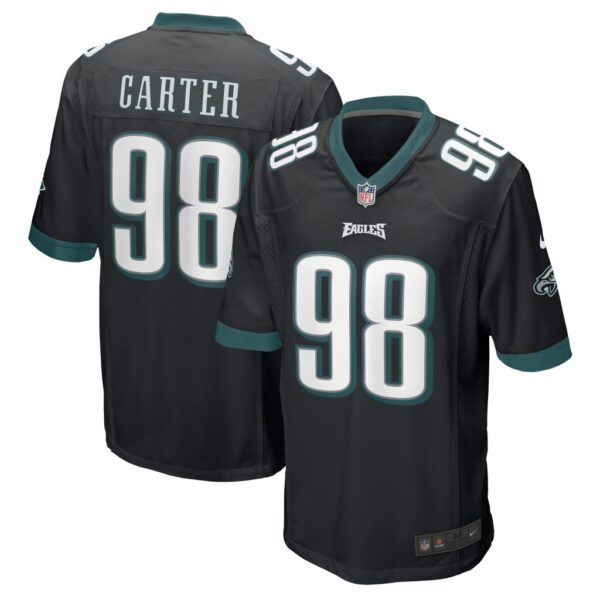 Jalen Carter Philadelphia Eagles Nike Alternate Team Game Jersey - Black