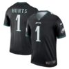 Men's Philadelphia Eagles Jalen Hurts Nike Black Legend Jersey