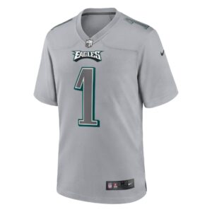 Men's Philadelphia Eagles Jalen Hurts Nike Gray Atmosphere Fashion Game Jersey