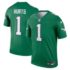 Jalen Hurts Philadelphia Eagles Nike Alternate Legend Player Jersey - Kelly Green