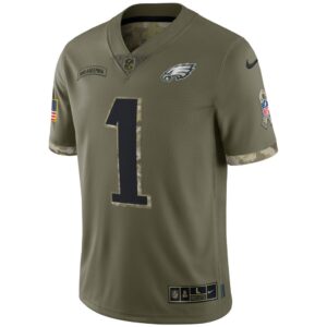 Men's Philadelphia Eagles Nike Olive 2022 Salute To Service Limited Jersey