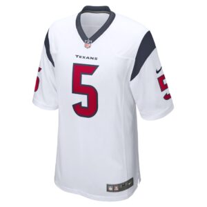 Men's Houston Texans Jalen Pitre Nike White Game Player Jersey