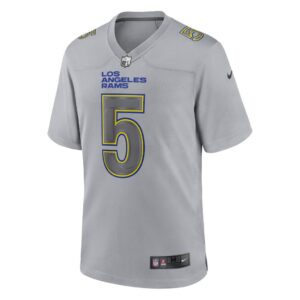 Men's Los Angeles Rams Jalen Ramsey Nike Gray Atmosphere Fashion Game Jersey