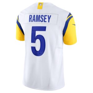 Men's Los Angeles Rams Jalen Ramsey Nike White Vapor F.U.S.E. Limited Jersey