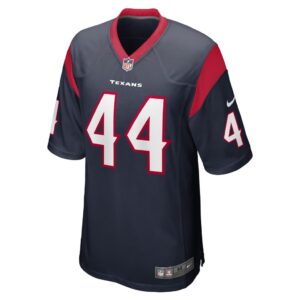 Men's Houston Texans Jalen Reeves-Maybin Nike Navy Game Player Jersey