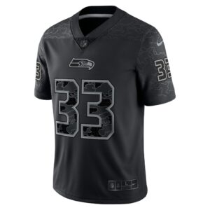 Men's Seattle Seahawks Jamal Adams Nike Black RFLCTV Limited Jersey