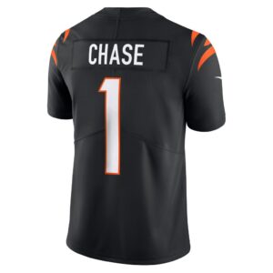 Men's Cincinnati Bengals Ja'Marr Chase Nike Black Vapor Untouchable Limited Jersey