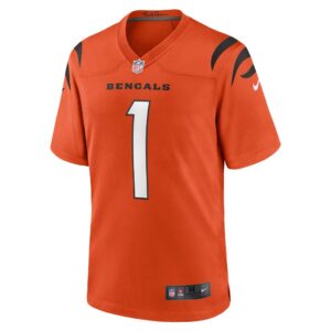 Men's Cincinnati Bengals Ja'Marr Chase Nike Orange Game Jersey