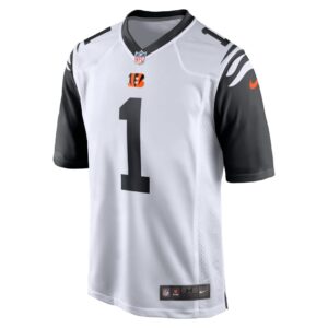 Men's Cincinnati Bengals Ja'Marr Chase Nike White Alternate Game Player Jersey