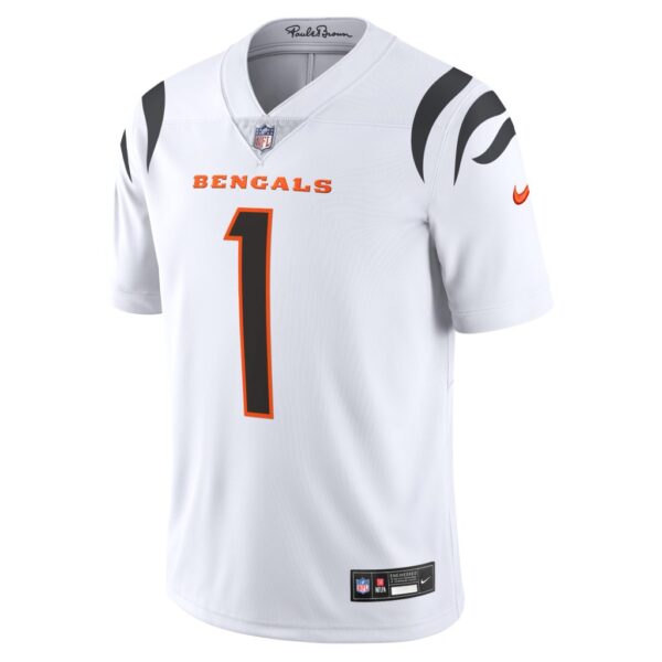 Men's Cincinnati Bengals Ja'Marr Chase Nike White Vapor Untouchable Limited Jersey