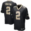 Men's New Orleans Saints Jameis Winston Nike Black Game Jersey