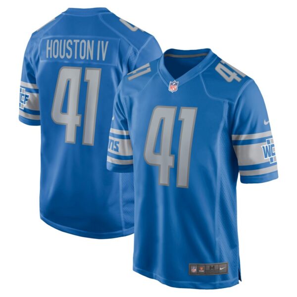 Men's Detroit Lions James Houston Nike Blue Game Jersey