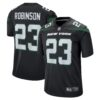 Men's New York Jets James Robinson Nike Stealth Black Alternate Game Player Jersey