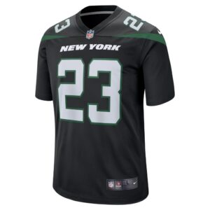 Men's New York Jets James Robinson Nike Stealth Black Alternate Game Player Jersey