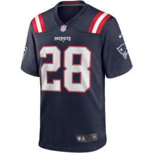 Men's Nike James White Navy New England Patriots Game Jersey