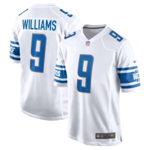 Men's Detroit Lions Jameson Williams Nike White Player Game Jersey