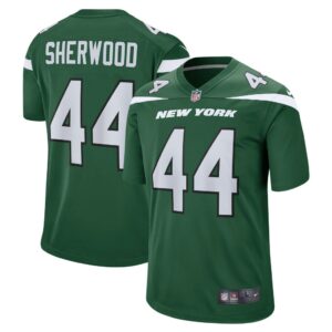 Men's New York Jets Jamien Sherwood Nike Gotham Green Game Jersey