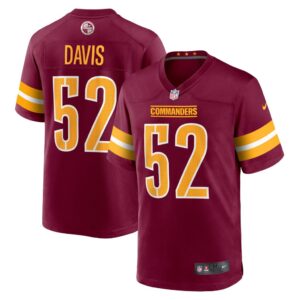 Men's Washington Commanders Jamin Davis Nike Burgundy Game Jersey