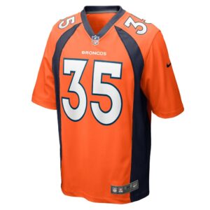 Men's Denver Broncos JaQuan McMillian Nike Orange Game Player Jersey