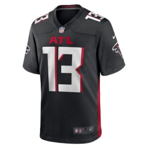 Men's Atlanta Falcons Jared Bernhardt Nike Black Player Game Jersey