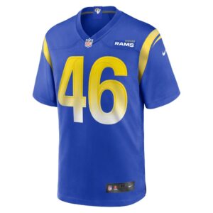 Men's Los Angeles Rams Jared Pinkney Nike Royal Game Player Jersey