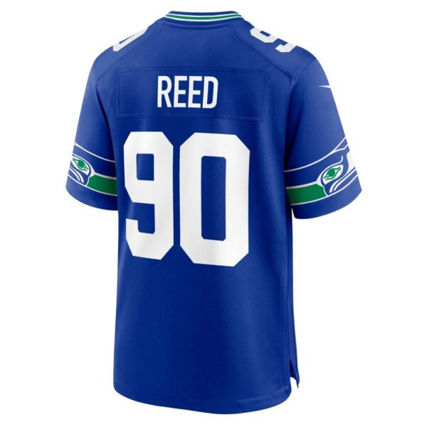 Jarran Reed Seattle Seahawks Nike Throwback Player Game Jersey - Royal