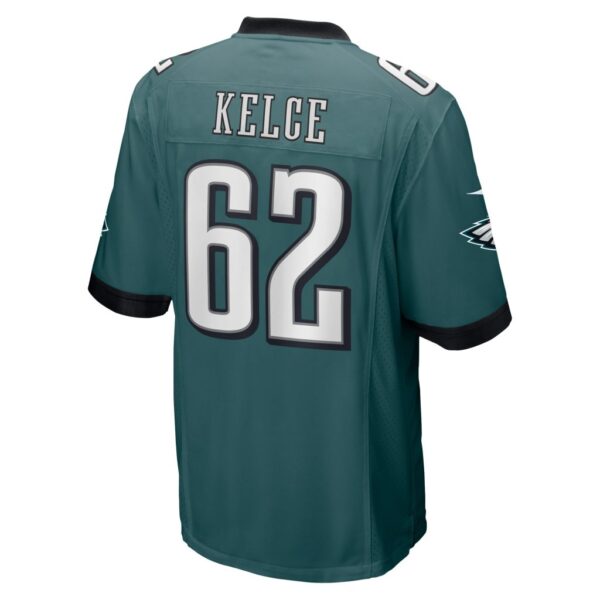 Men's Philadelphia Eagles Jason Kelce Nike Midnight Green Super Bowl LVII Patch Game Jersey